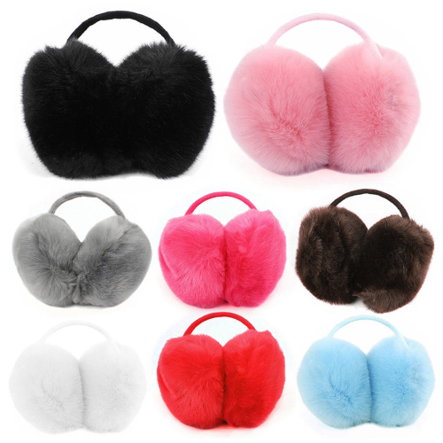 2020 New Winter Earmuffs Warmth Plush Warm Ears Ear Muff Boy Girl Outdoor Ear Bag Imitation Rabbit Hair Cute Ear Muffs Hot Sale