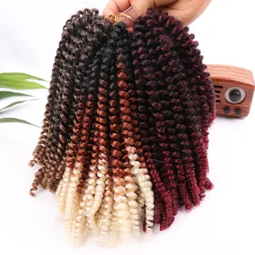 Spring Twist Hair Synthetic Crochet Bulk Braiding Hair Extensions Uk Kinky Curly  Synthetic Hair