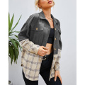 Women's Plaid Shirts Jacket Coats