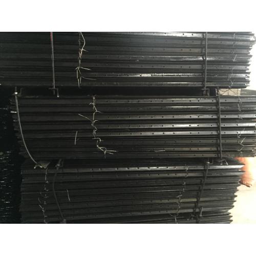 Pvc Coated Steel Post Star Picket, Black Bitumen, HDG Finish Supplier