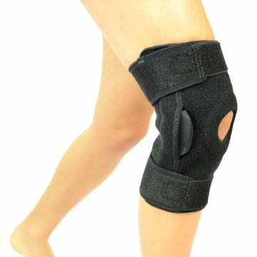 Black Neoprene Hinged Knee Brace For Arthritis