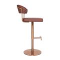 Adjustable height barstool Modern bar Chair Rose Gold Chair