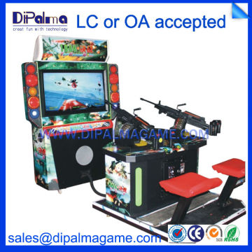 Final battle in 1944 rifle type simulate coin operated arcade gun shooting game machine