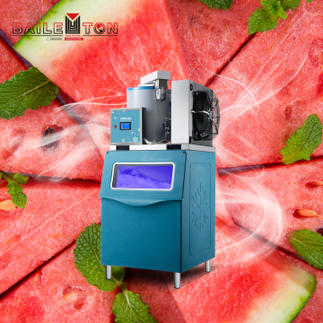 Macchina per produttori di ghiaccio in fiocchi commerciali ad alta capacità: produzione 500 kg per 24 ore con energia da 2750 W