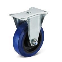 Flat Plate Rigid Elastic Rubber Caster