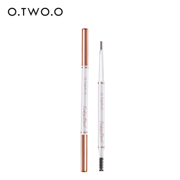 O.TWO.O Double Head Triangle Eyebrow Pencil 1.5mm Waterproof Long Lasting with Brush