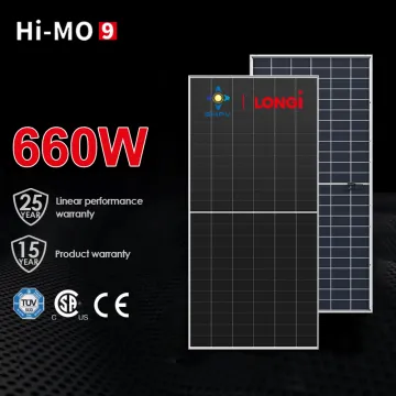 LONGi Hi-Mo 9 Bifacial Monocrystalline Solar Panels: 660W High-Efficiency Power Generator with Dual Glass Cell Technology