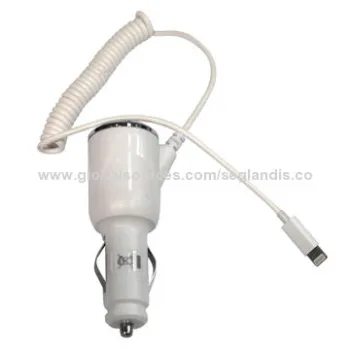 Car Charger for iPad Mini/iPhone5C/5S
