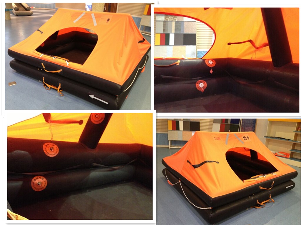 Inflatable lfie raft MED approved