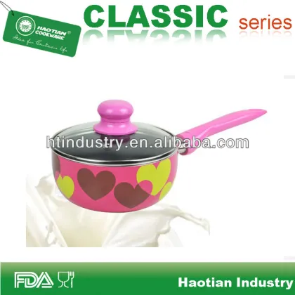 Silk screen Non stick sauce pan