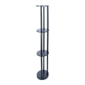 Modern Oval Shelf Light Wooden Storage Rack