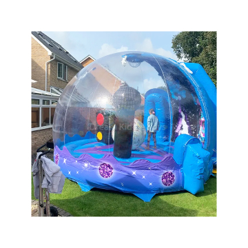 Christmas Inflatable Tent: Snow Globe Bounce House with Snowman Decoration