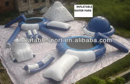 P-water park-002 inflatable water park equipment, floating giant inflatable water park