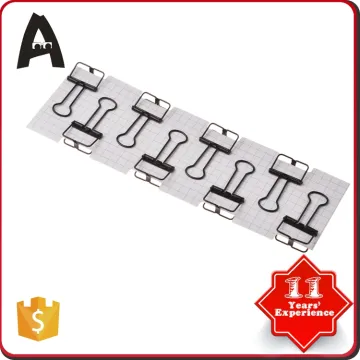 19mm creative metal hollow black Binder Clips Metal ring binder clips