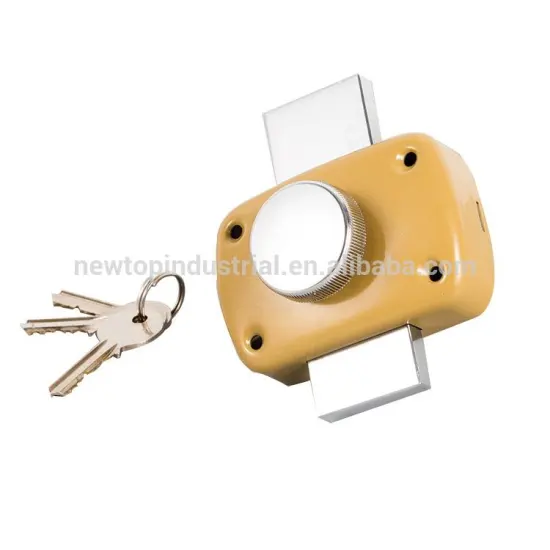 Safe and reliable brass rim door lock