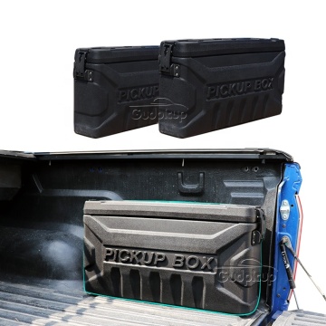 Double Door Hard Plastic Werkzeugkiste für Ford Ranger F150 Hilux - Universal größerer Speicherplatz
