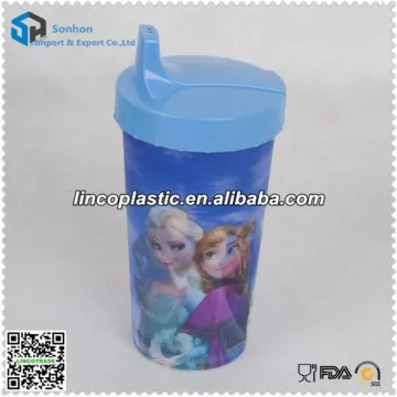 300ml 3D lenticular plastic children cup