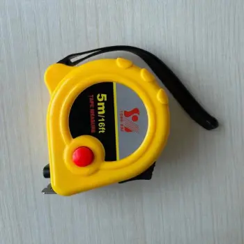 Measuring steel tape for yellow plastic ABS shell