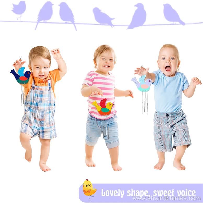 Bird Wooden Wind Chime - Perfect Gift for Kids