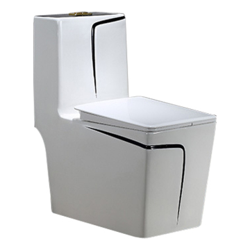 300mm Washdown One Piece Sanitary Ceramics WC Black Edge Toilet Bowl - Wholesale Prices