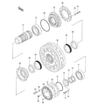 EX2500-6 SHAFT 2036972