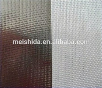 Polylene coated fiberglass cloth roofing reinforce foil for lightweight roofing materials