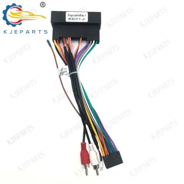 42Pin 16Pin Connector with RCA Plug Power Wiring Harness for Hyundai Cars