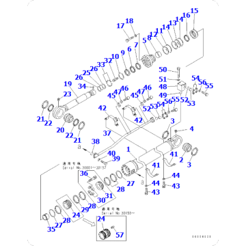 Excavator PC1250LC-8 Cylinder Assembly 707-01-0CA40