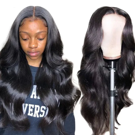 Wholesale 100% Virgin Hair Hd Transparent Swiss Lace Wig ,Brazilian Body Wave Lace Front Wig, 360Hd Lace Frontal Human Hair Wigs