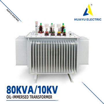 80KVA 10KV Yağa batırılmış transformatör Uyarma Yok