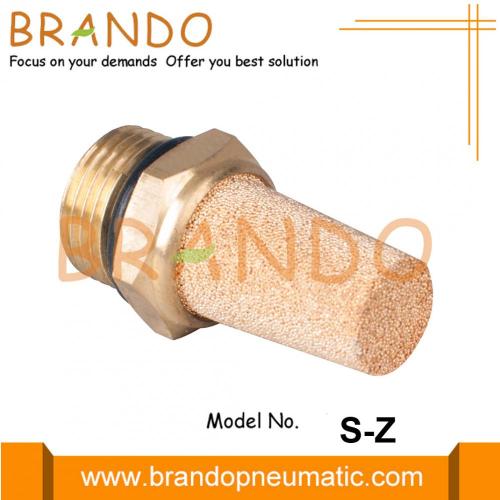 Silenciador de aire neumático de bronce sinterizado 1/8 &#39;&#39; 1/4 &#39;&#39; 3/8 &#39;&#39;