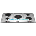 gas electric hob Built-in 5 Burners Solid Element Electric Cooktops Manufactory