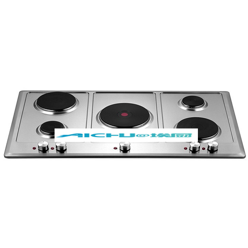 Cooktops elétricos do elemento contínuo interno de 5 queimadores