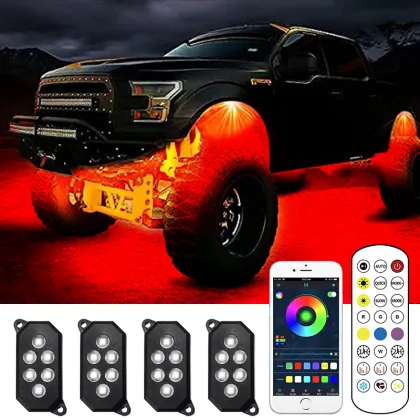 RGB LED Rock Light for Trucks and UTV: Advance Auto Parts for Exterior Atmosphere Lighting