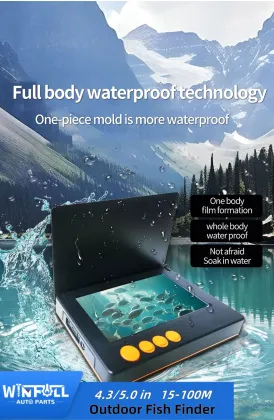 Ultra-Clear 4.3-Inch Waterproof Fish Finder with Night Vision and Deep Probe