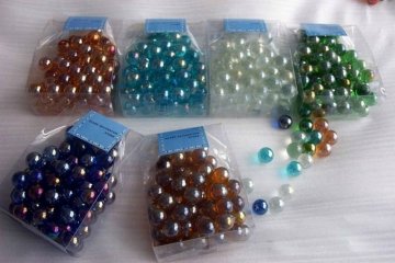 colorful glass marble