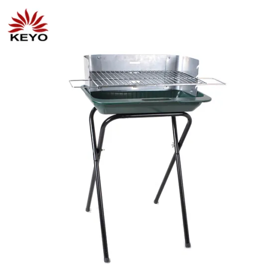 Adjustable Height Stainless Steel Camping Foldable Barbecue Grill Bbq Barbeque Charcoal Grill