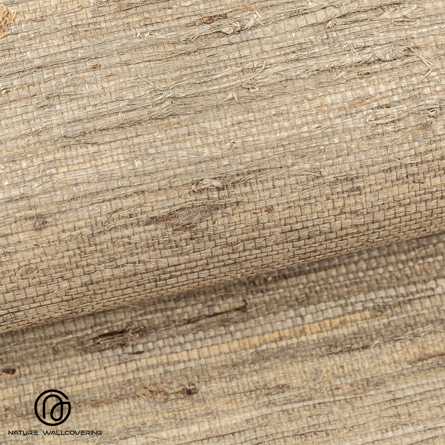 غطاء جدران منسوج يدويًا من نسيج كالاتيا باللون البني الفاتح