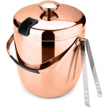 Metal Steel Ice Bucket Set