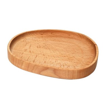 Regular Decorative Plate Solid Wood Serving Tray Multi-purpose Decorative Plate Supplier