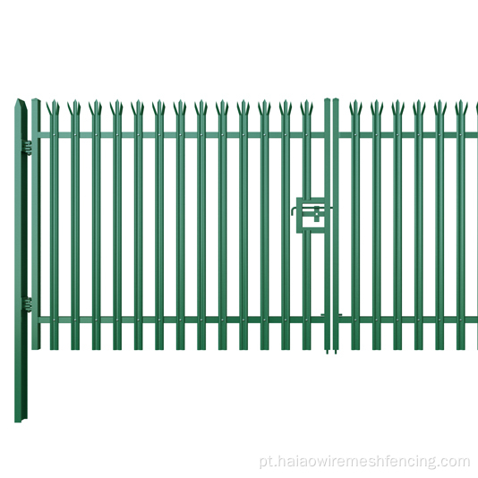 Estilo europeu Modern Wreathd Iron Palisade Gate