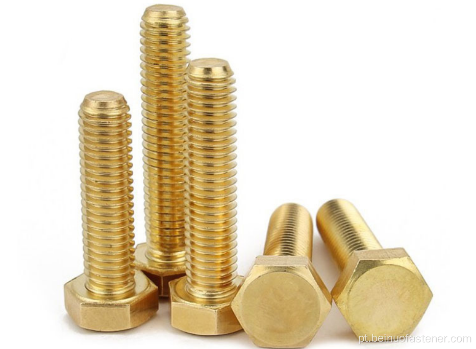 High Tensile DIN931 DIN933 BRASS Hex Head Bolt