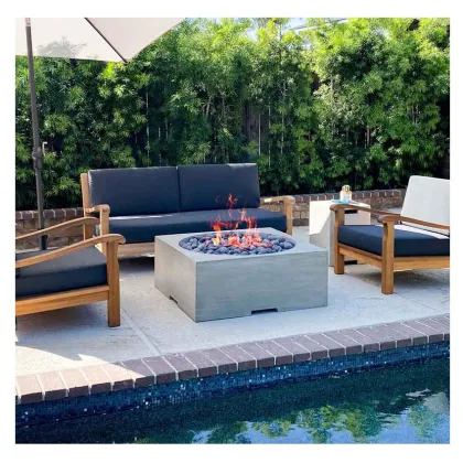 Outdoor Propane Fire Pit Dining Table