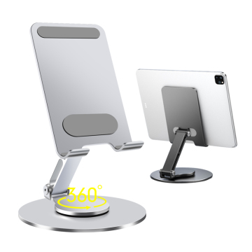 360 Rotating Aluminum Mobile Phone Holder: Hot Sale Adjustable Portable Foldable Desktop Phone Stand