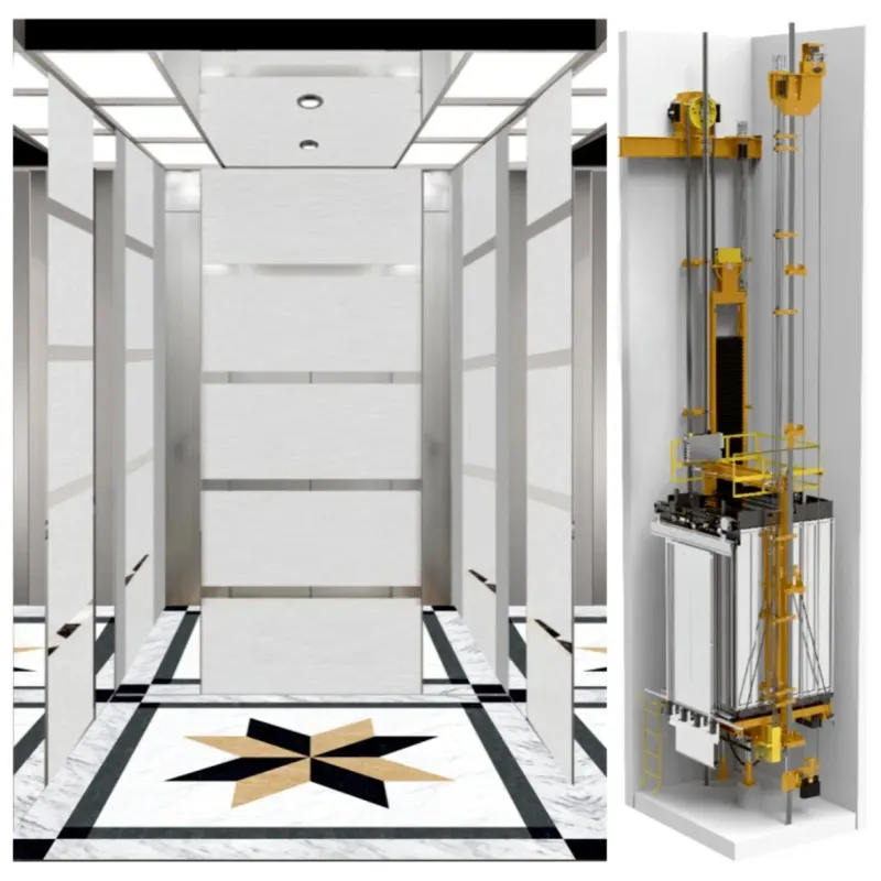2000kg AC VVVF Machine Room Passenger Elevator for Persons and Cargo