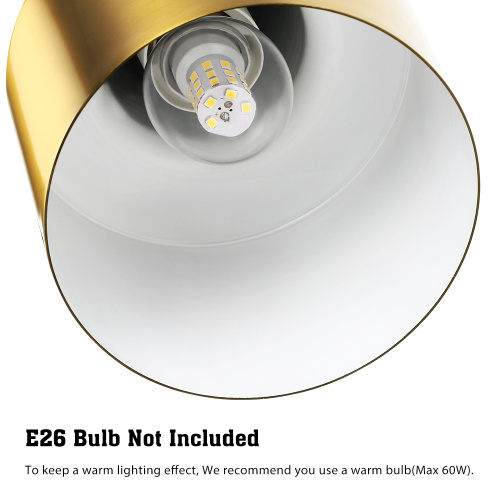 Adjustable Brass Golden & Black Lamp for Bedside