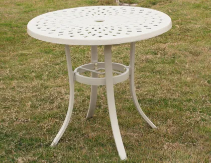 Outdoor furniture cast aluminium dining furniture table and chairs