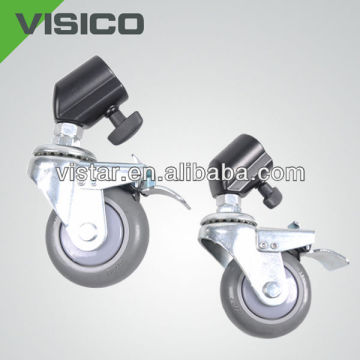 Alloy wheels with adapter for various tripod