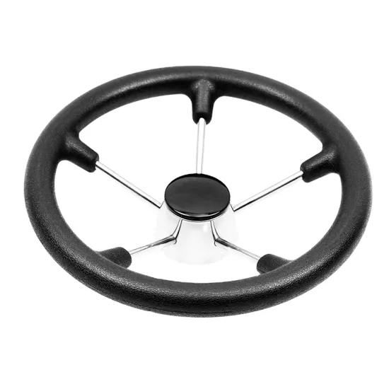 Shanghang Marine Steering Wheel 13.5\" with Black PU Foam and Knob