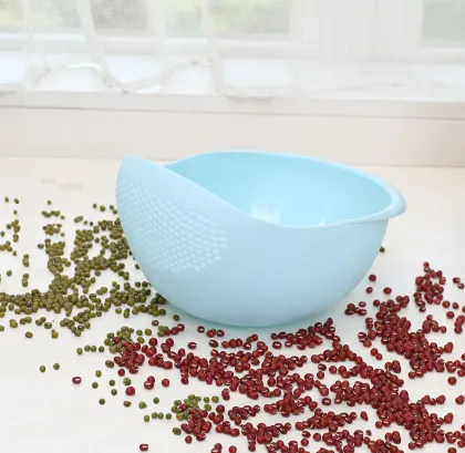 Kitchen Rice Washer Rice Basket Plastic Draining Basket